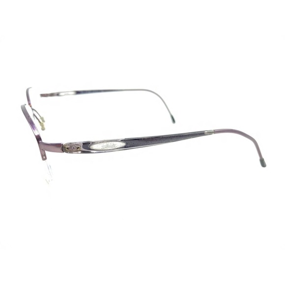 Silhouette 6614 40 6052 Titanium Purple Half Rim Eyeglasses Frames 51-16 130 - Picture 7 of 12